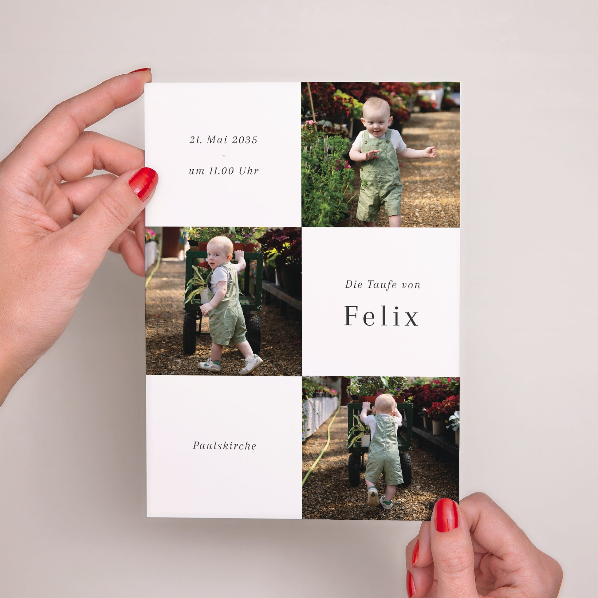 Taufeinladung Porträt Heiliger Schnappschuss foto N° 2