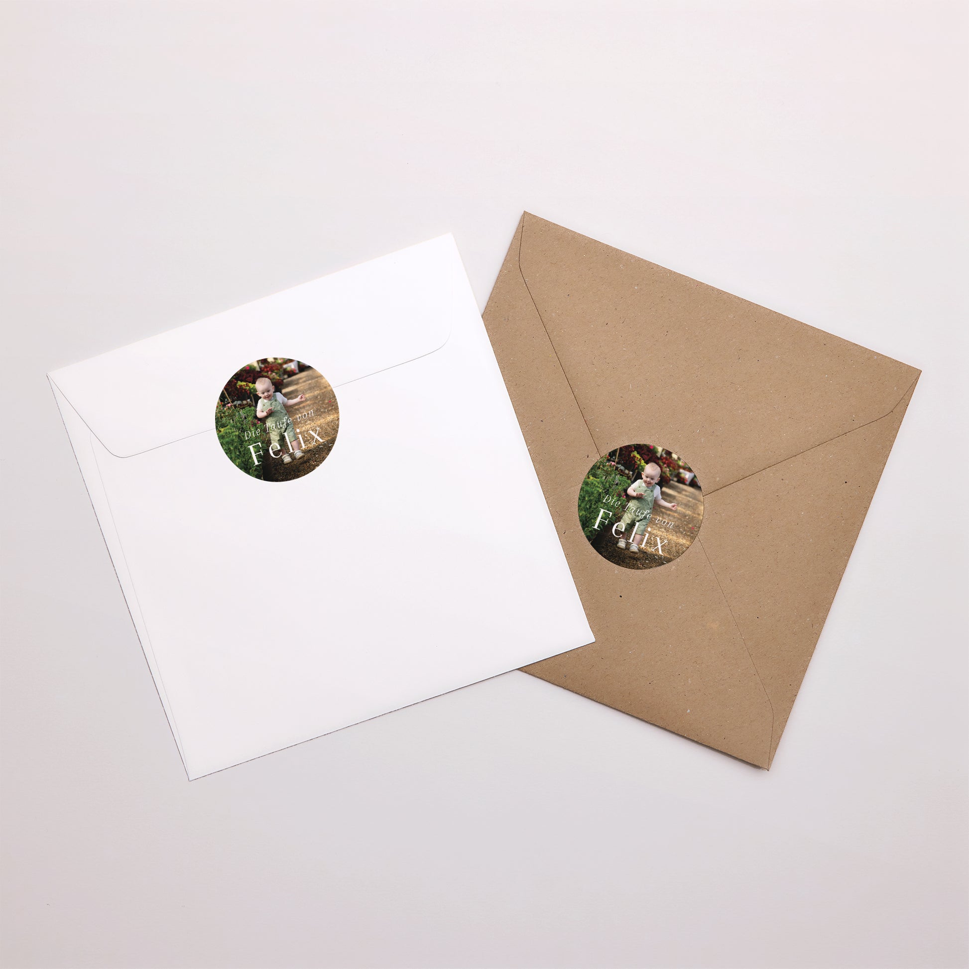 Sticker Taufe Rund Heiliger Schnappschuss foto N° 3