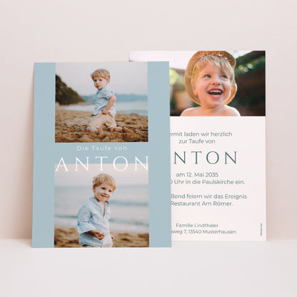 Taufeinladung Friedensfluss foto N° 1