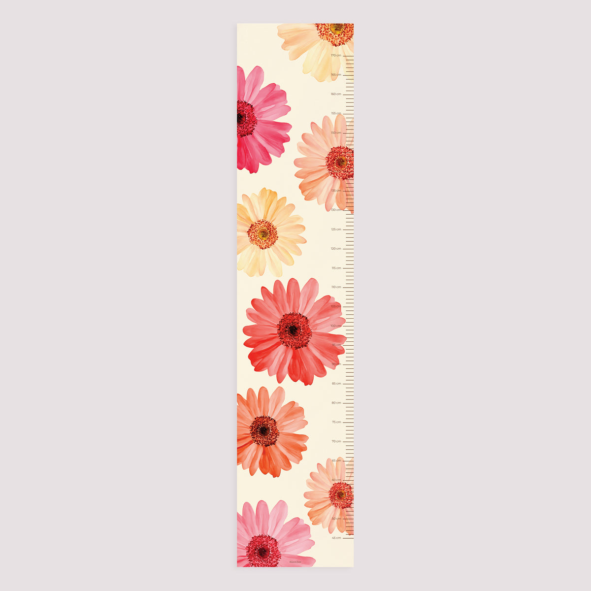 Kindermesslatte Geburt Papier Ein Herz in Blumen foto N° 5