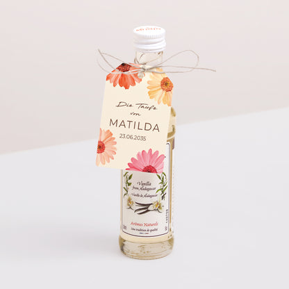 Vorgelochtes Etikett Taufe Fähnchen Petalen der Gnade foto N° 3