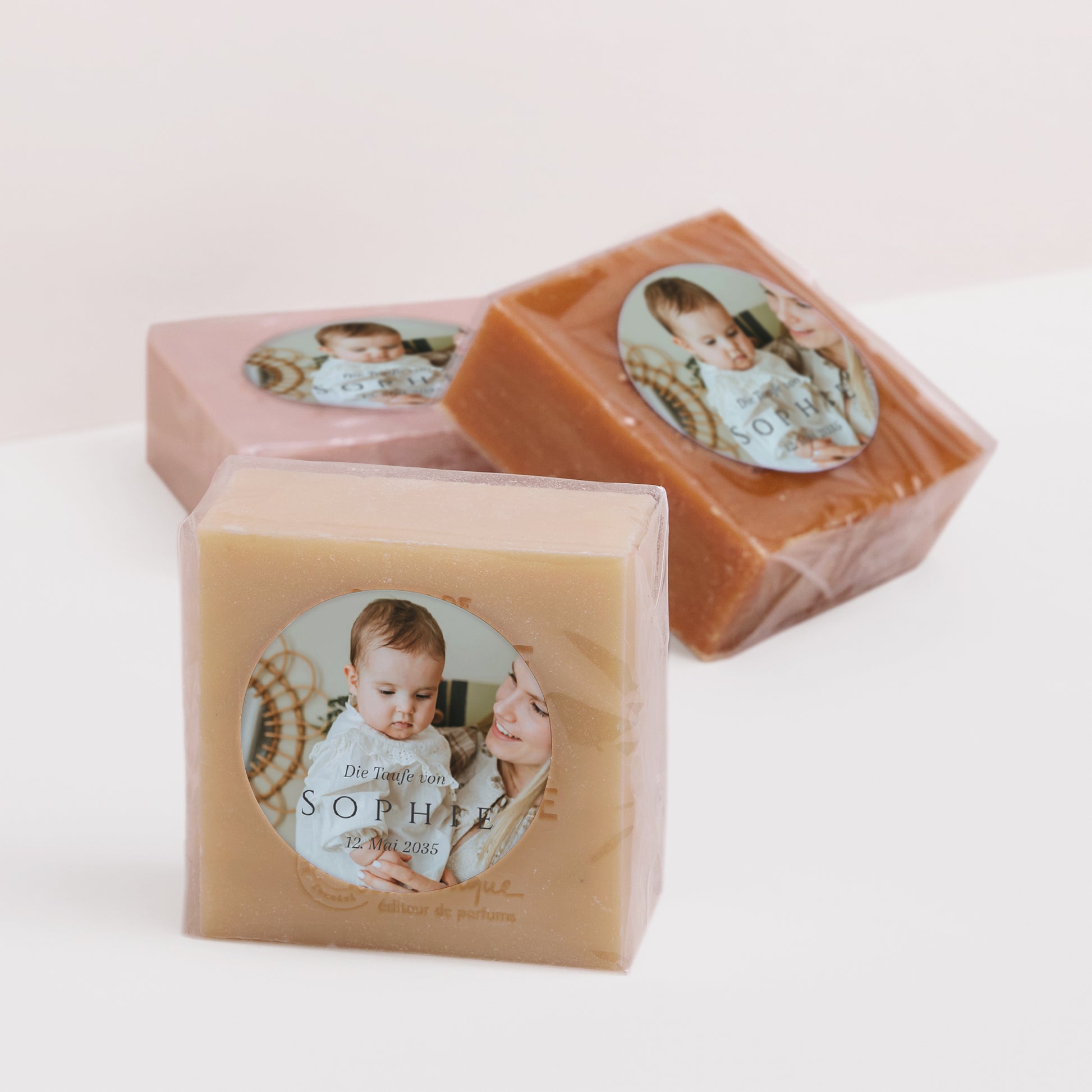Sticker Taufe Rund Unter dem Blick Gottes foto N° 2