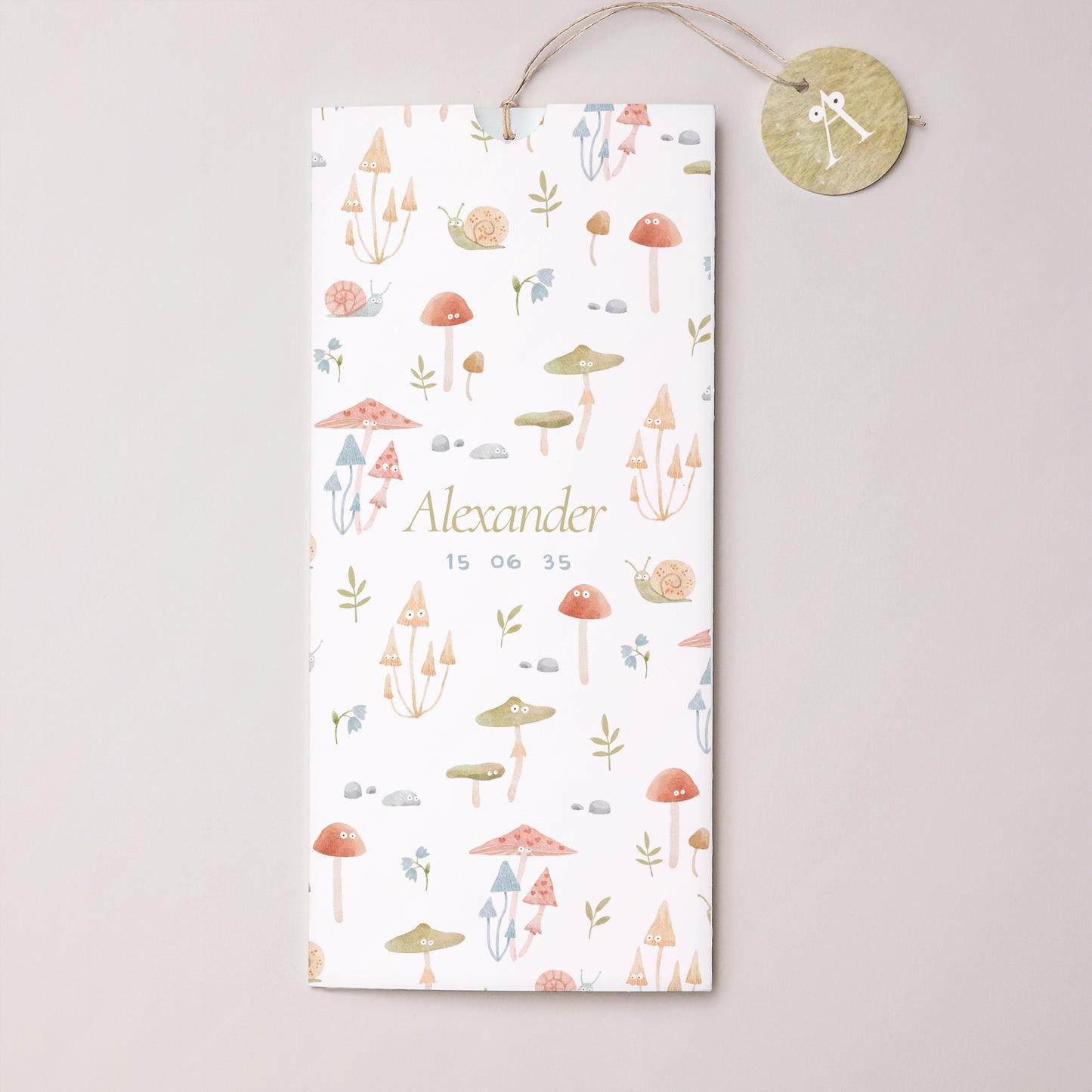 Geburtskarten Portrait-Hülle 2 Karten, Etikett Die kleine Welt des Waldes foto N° 1