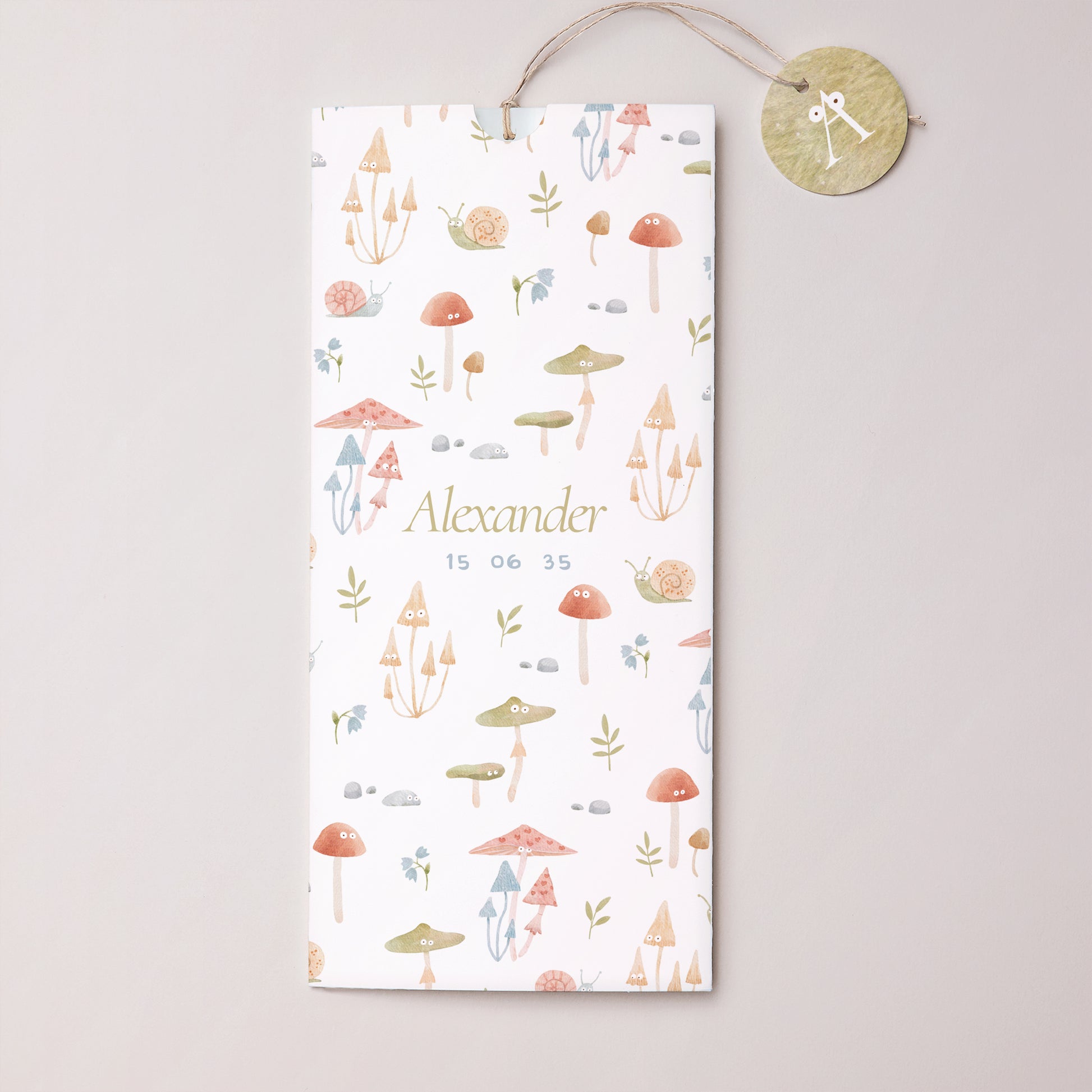 Geburtskarten Portrait-Hülle 2 Karten, Etikett Die kleine Welt des Waldes foto N° 1