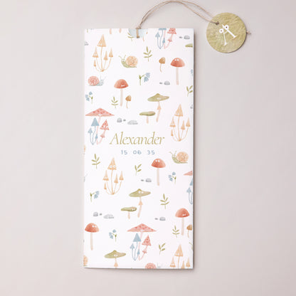 Geburtskarten Portrait-Hülle 2 Karten, Etikett Die kleine Welt des Waldes foto N° 1