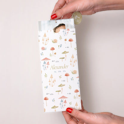 Geburtskarten Portrait-Hülle 2 Karten, Etikett Die kleine Welt des Waldes foto N° 2