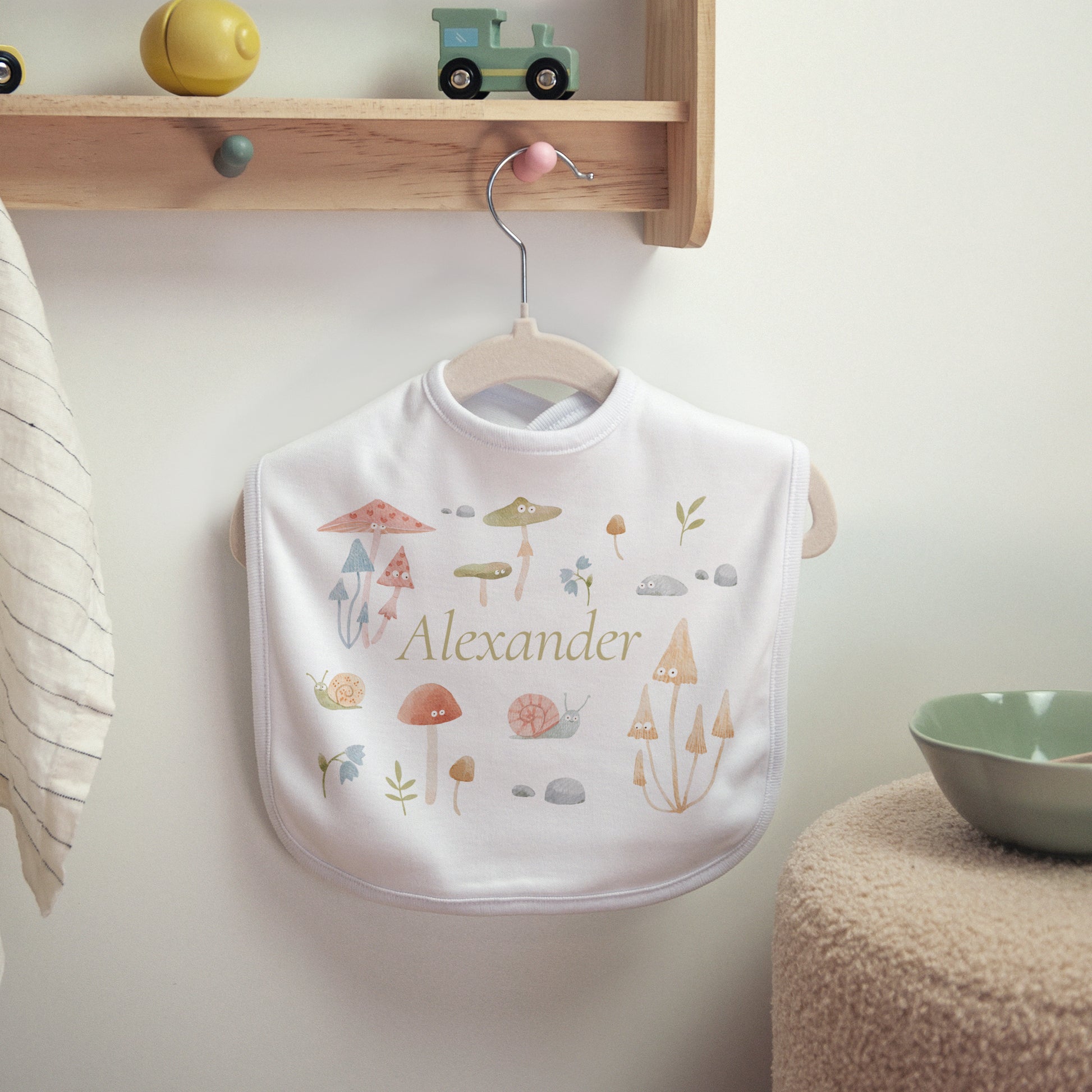 Kinderlätzchen Geburt Stoff Die kleine Welt des Waldes foto N° 2