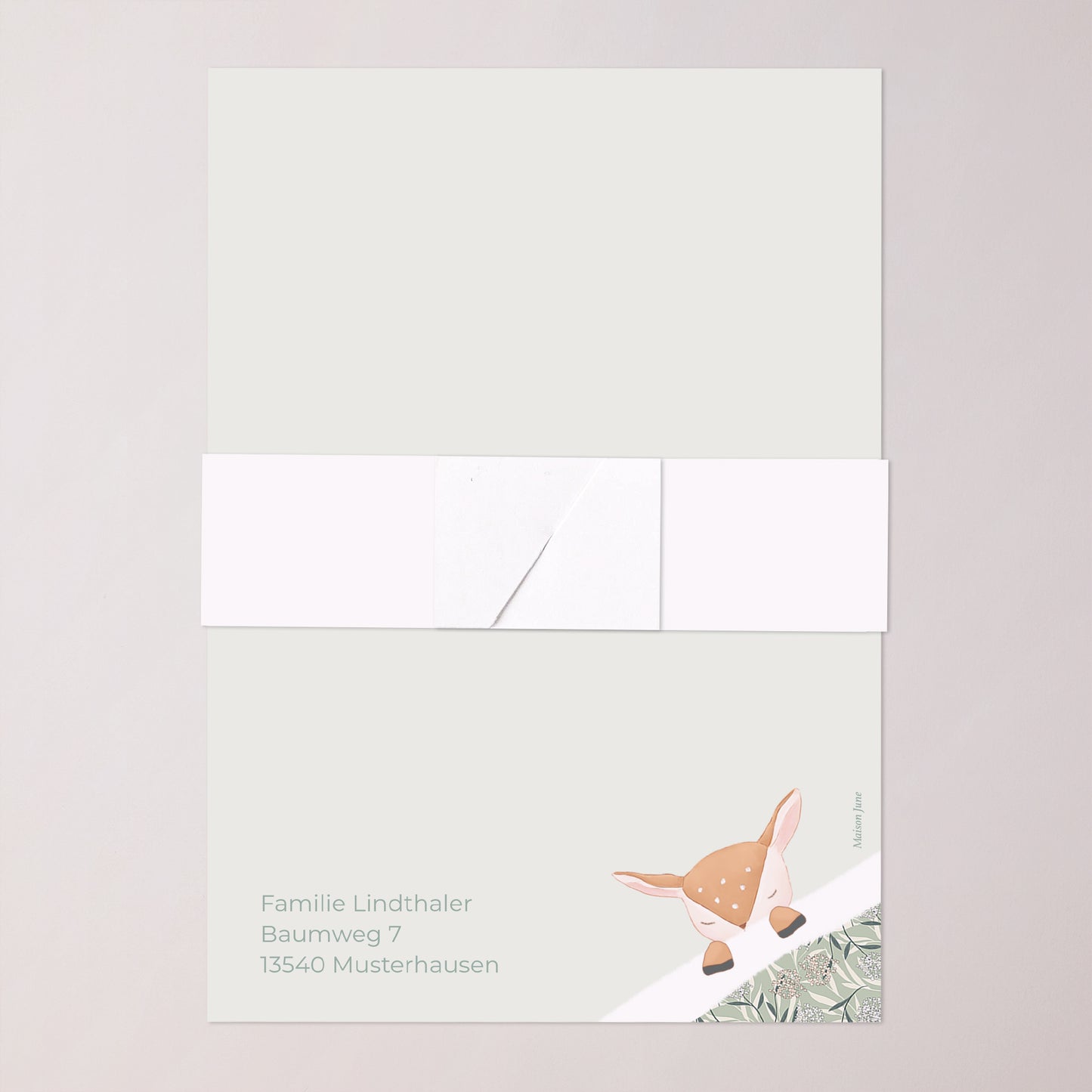 Geburtskarten Banner, 2 Karten Sanfte Lichtung foto N° 5