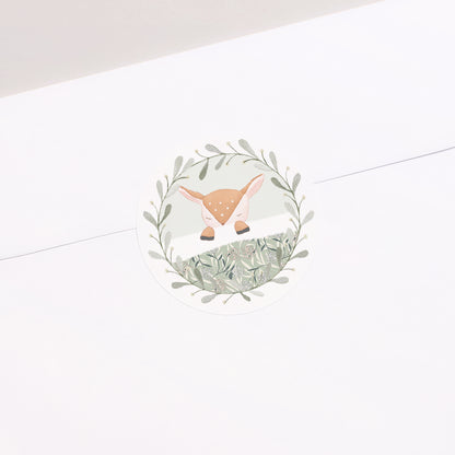 Sticker Geburt Rund Sanfte Lichtung foto N° 1