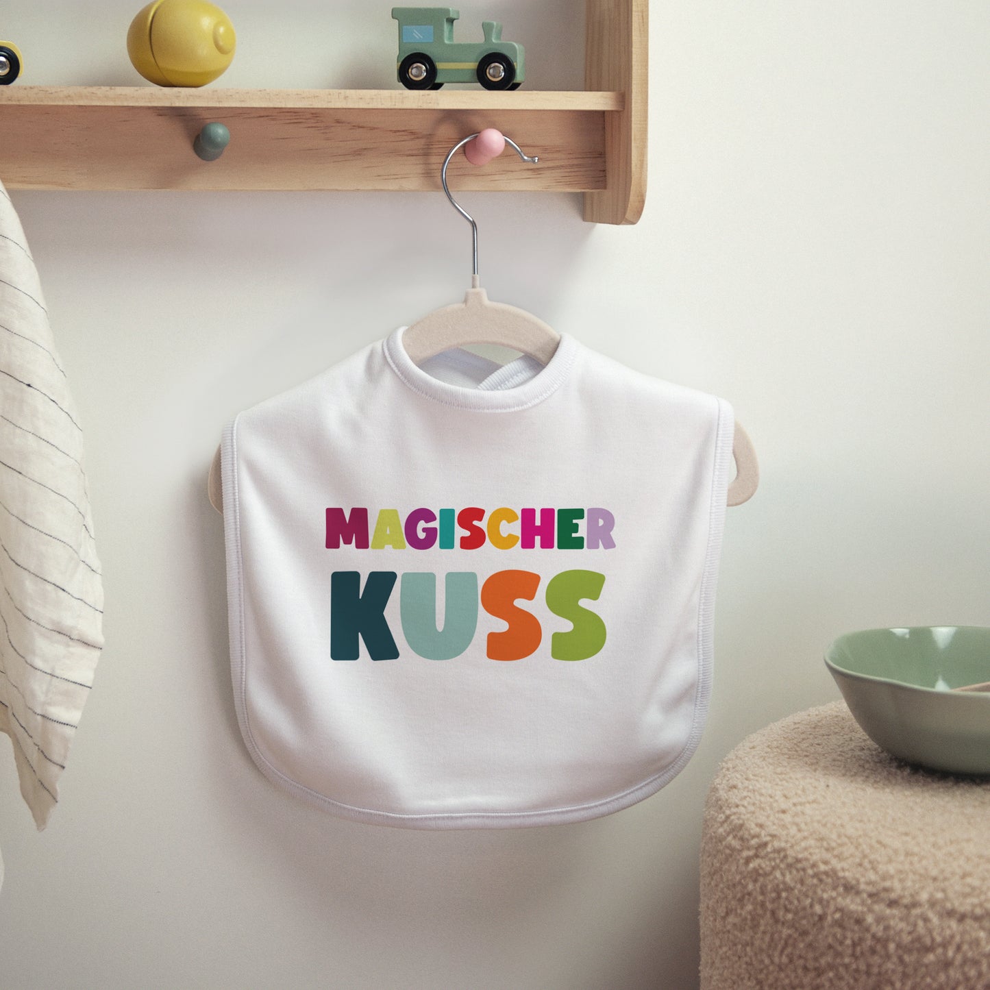 Kinderlätzchen Objekte Stoff Magischer Kuss foto N° 2