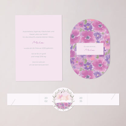 Geburtskarten Banner, 2 Karten Maikäfer foto N° 3