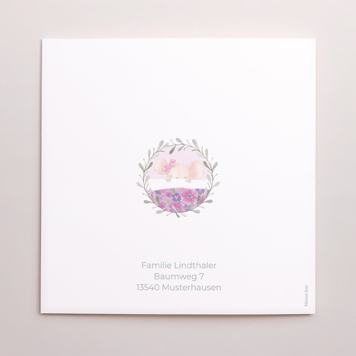 Geburtskarten Doppelflügelfenster Maikäfer foto N° 3