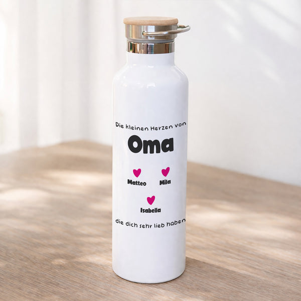 Trinkflasche Objekte 75 cl Die kleinen Herzen von Oma foto