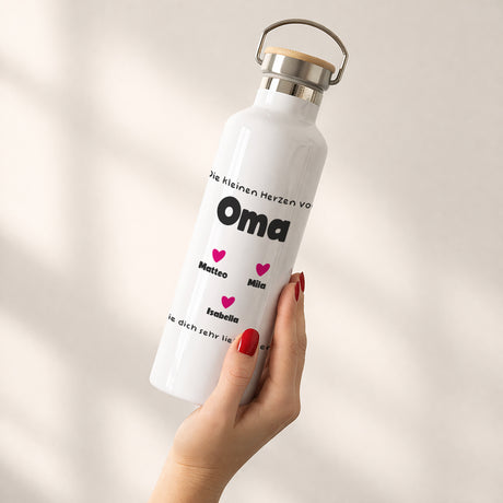 Trinkflasche Objekte 75 cl Die kleinen Herzen von Oma