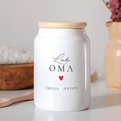 Keramiktopf Objekte 65 cl Love Oma foto N° 2