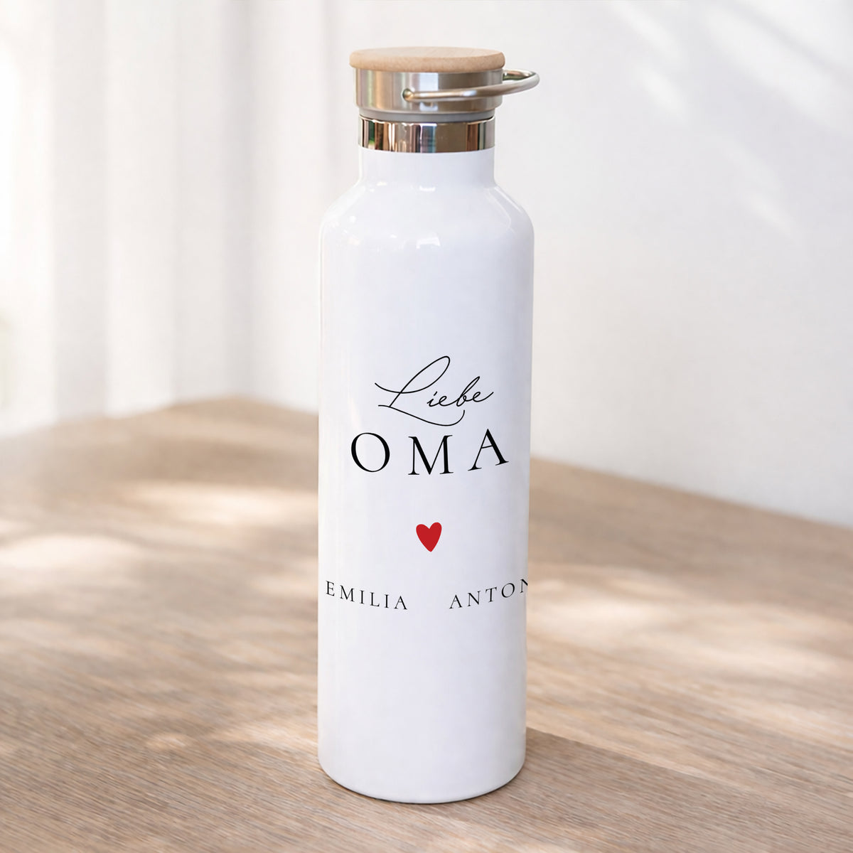 Trinkflasche Objekte 75 cl Love Oma foto N° 1