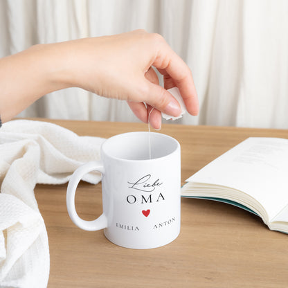 Tasse Objekte Weiß Love Oma foto N° 3