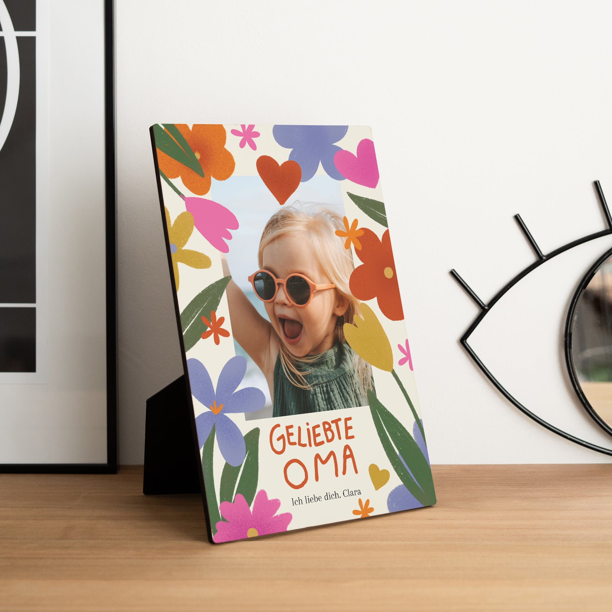 Fotorahmen Objekte PortraitPorträt Oma in Gold foto N° 1