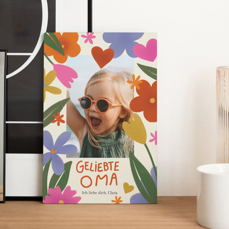 Fotorahmen Objekte PortraitPorträt Oma in Gold