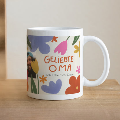 Tasse Objekte Weiß Oma in Gold foto N° 1