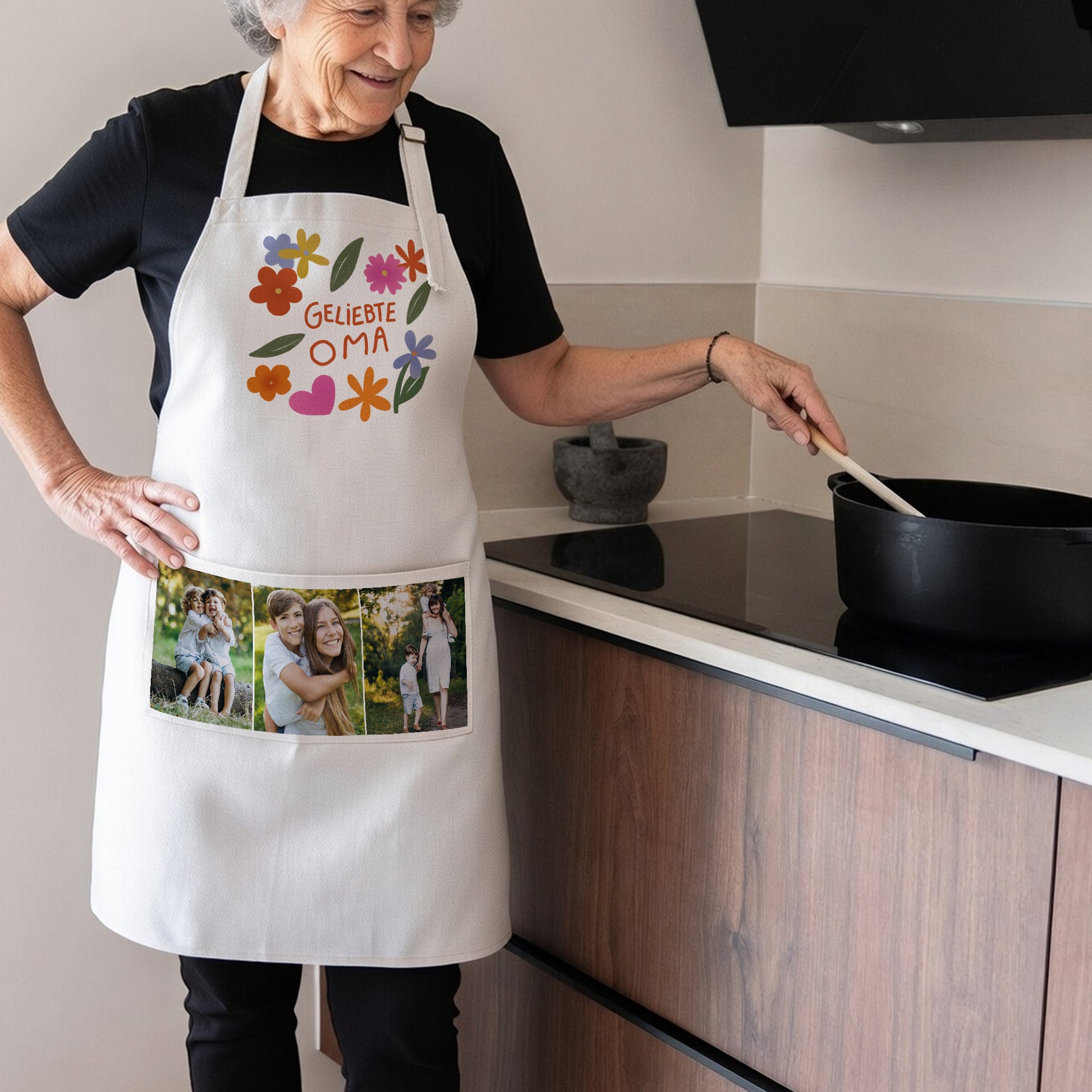 Schürze Objekte Natürliches Beige Oma in Gold foto N° 1