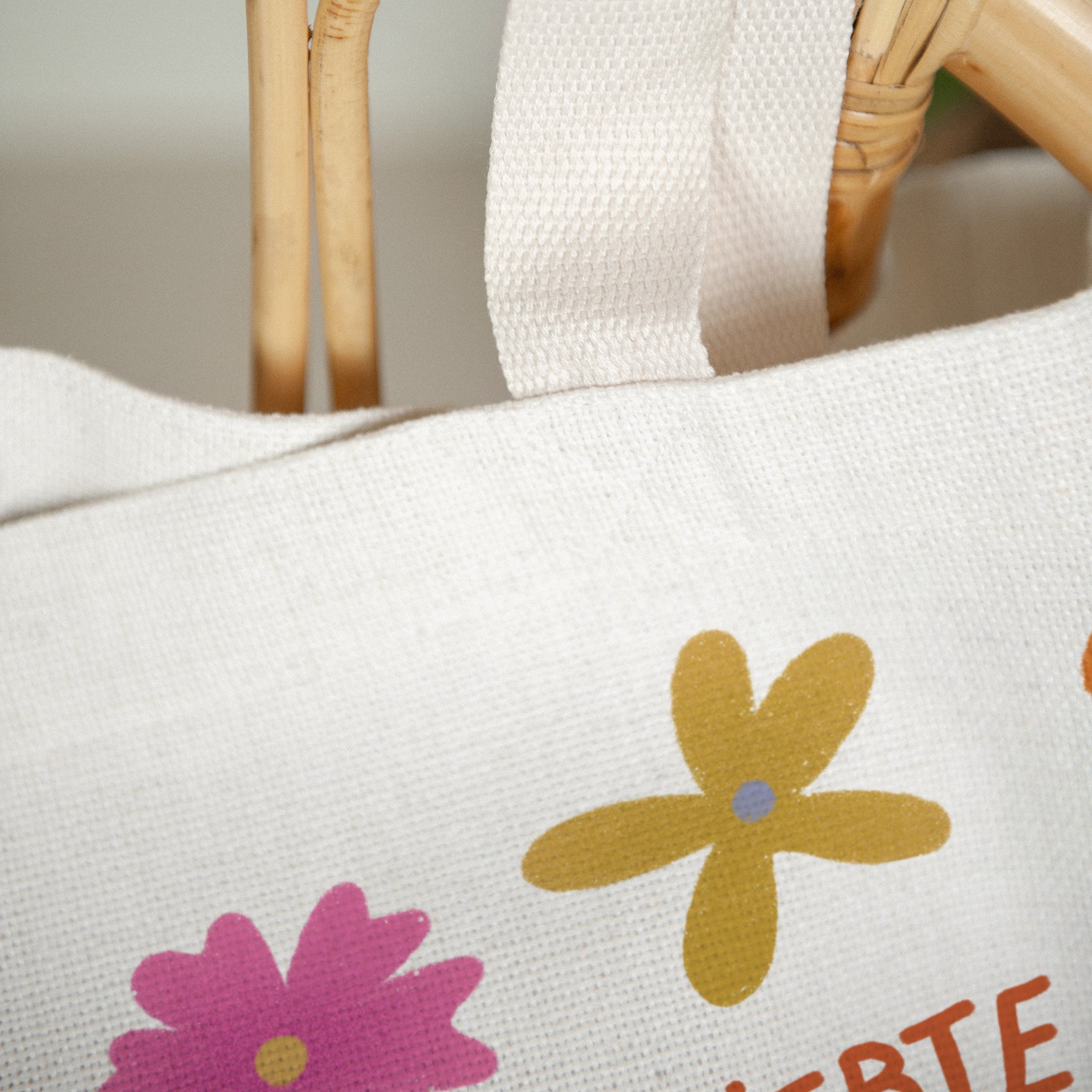 Tote bag Objekte Tragehenkel Oma in Gold foto N° 3