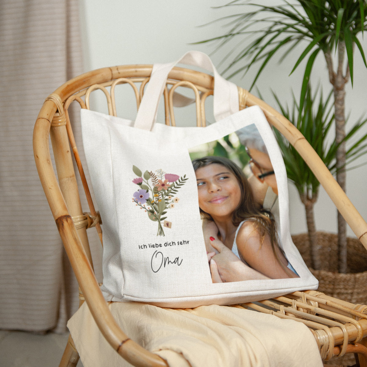 Tote bag Objekte Tragehenkel Großmutter fürs Leben foto N° 2