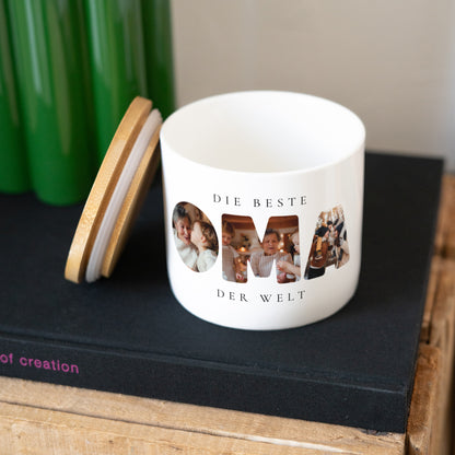 Keramiktopf Objekte 48 cl Oma ist Spitze foto N° 3