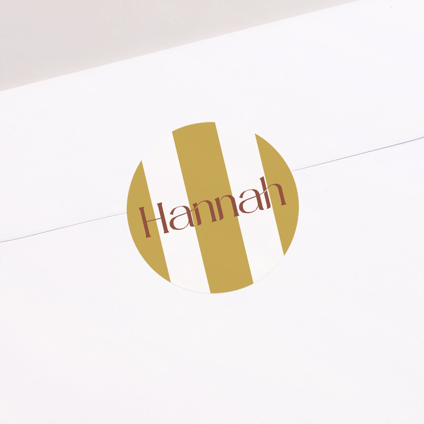 Sticker Geburt Rund Zarte Streifen foto N° 1