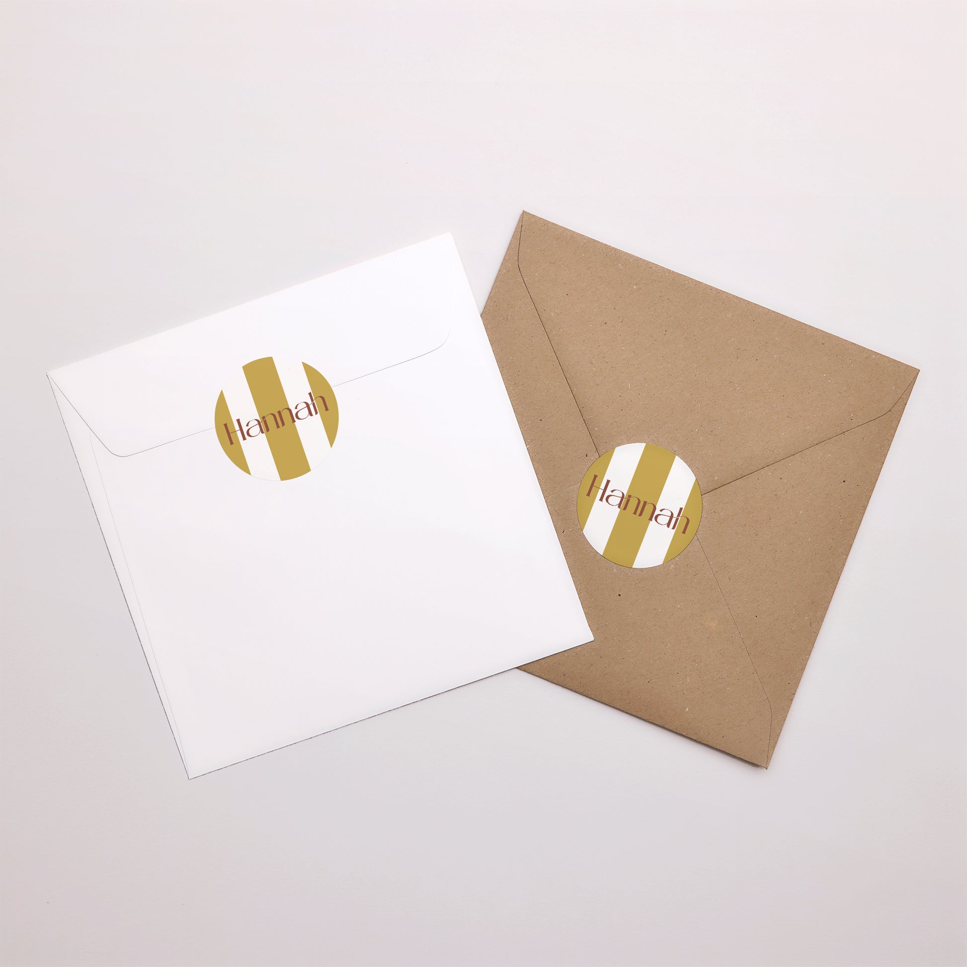 Sticker Geburt Rund Zarte Streifen foto N° 3