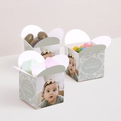 Geschenkbox Taufe Schmetterlingsöffnung Im Garten des Herrn foto N° 3