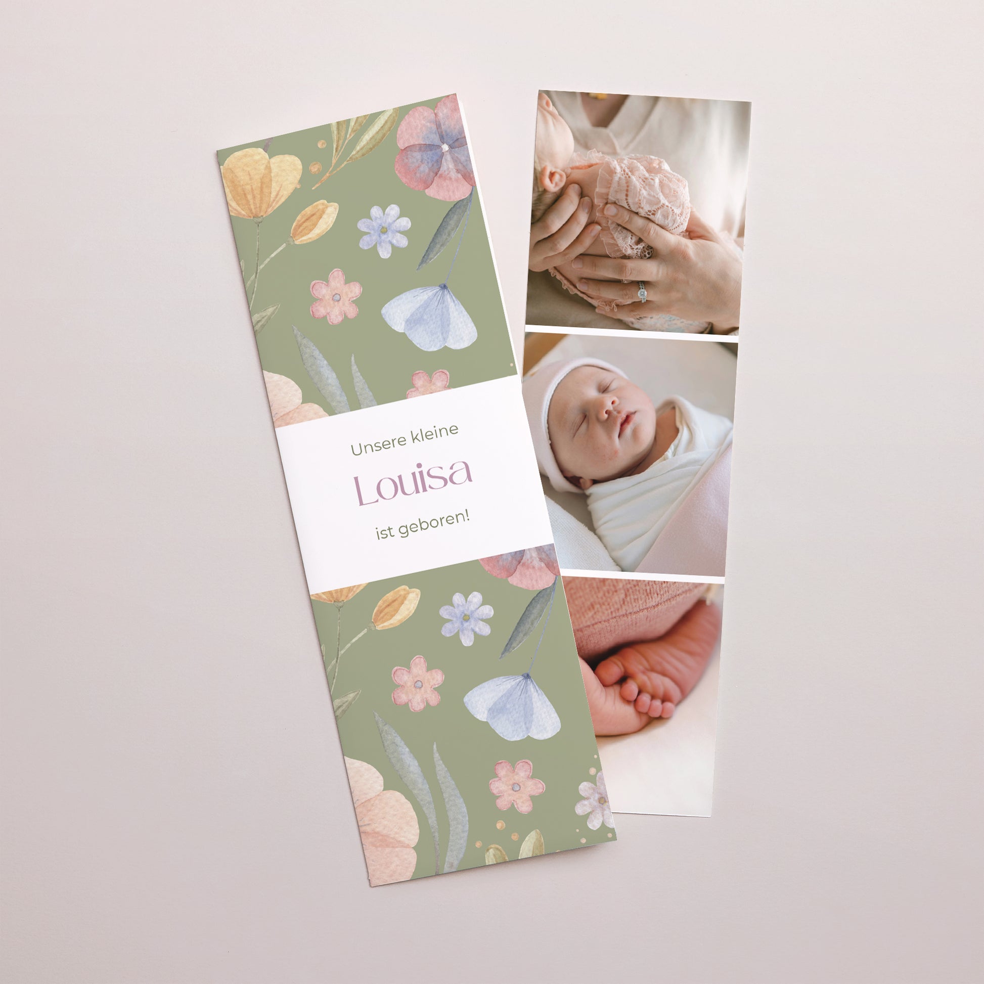 Geburtskarten Fotoautomaten Lesezeichen Botanica foto N° 1