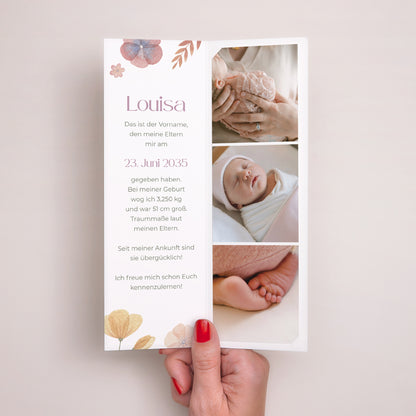 Geburtskarten Fotoautomaten Lesezeichen Botanica foto N° 2