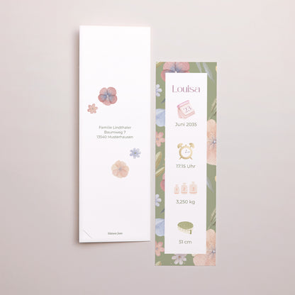 Geburtskarten Fotoautomaten Lesezeichen Botanica foto N° 3