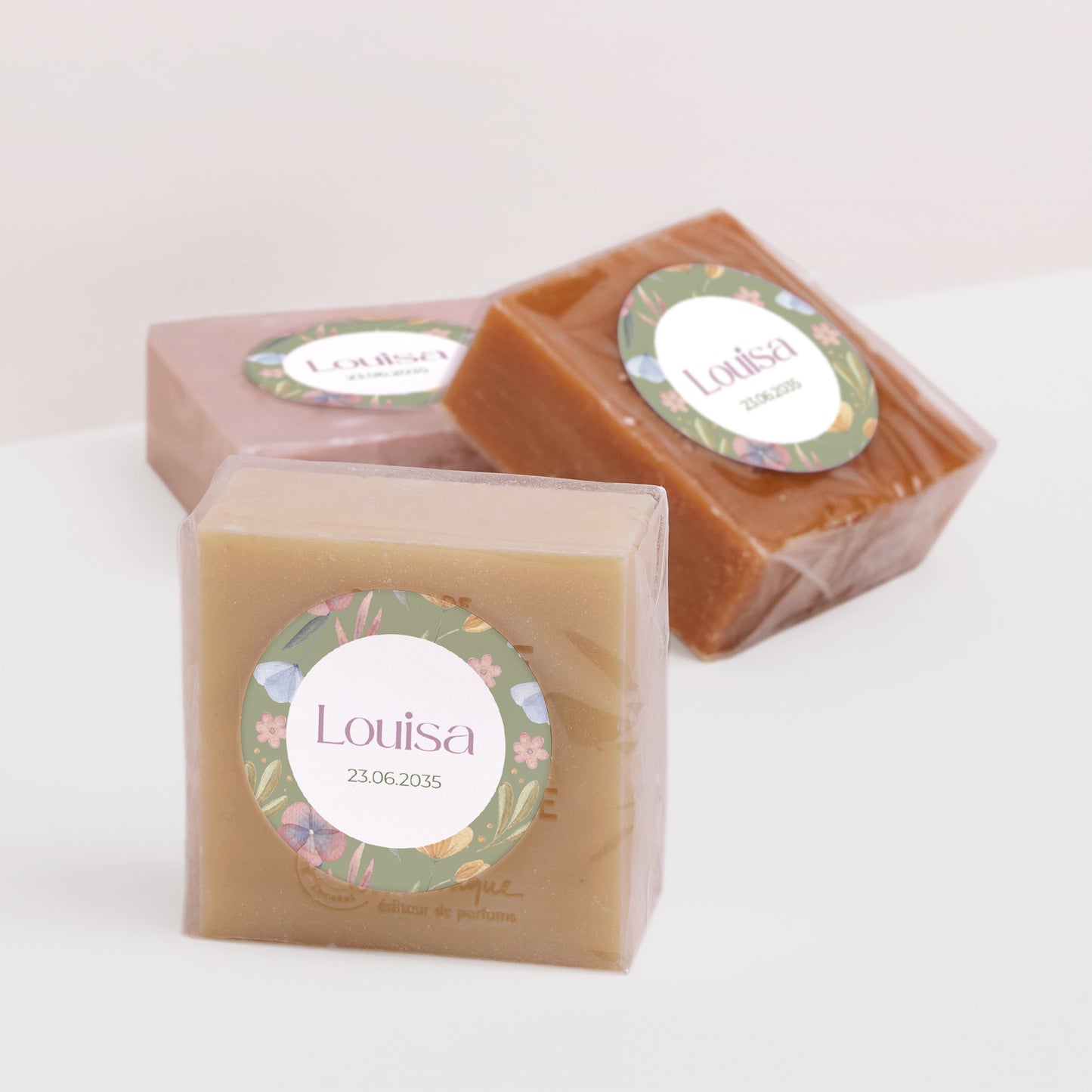 Sticker Geburt Rund Botanica foto N° 2