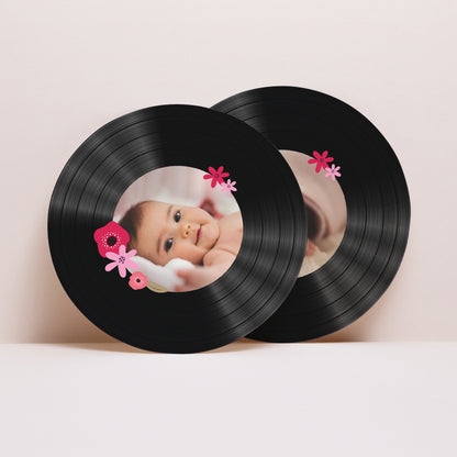 Geburtskarten Schallplattenhülle Blühende Liebe foto N° 4