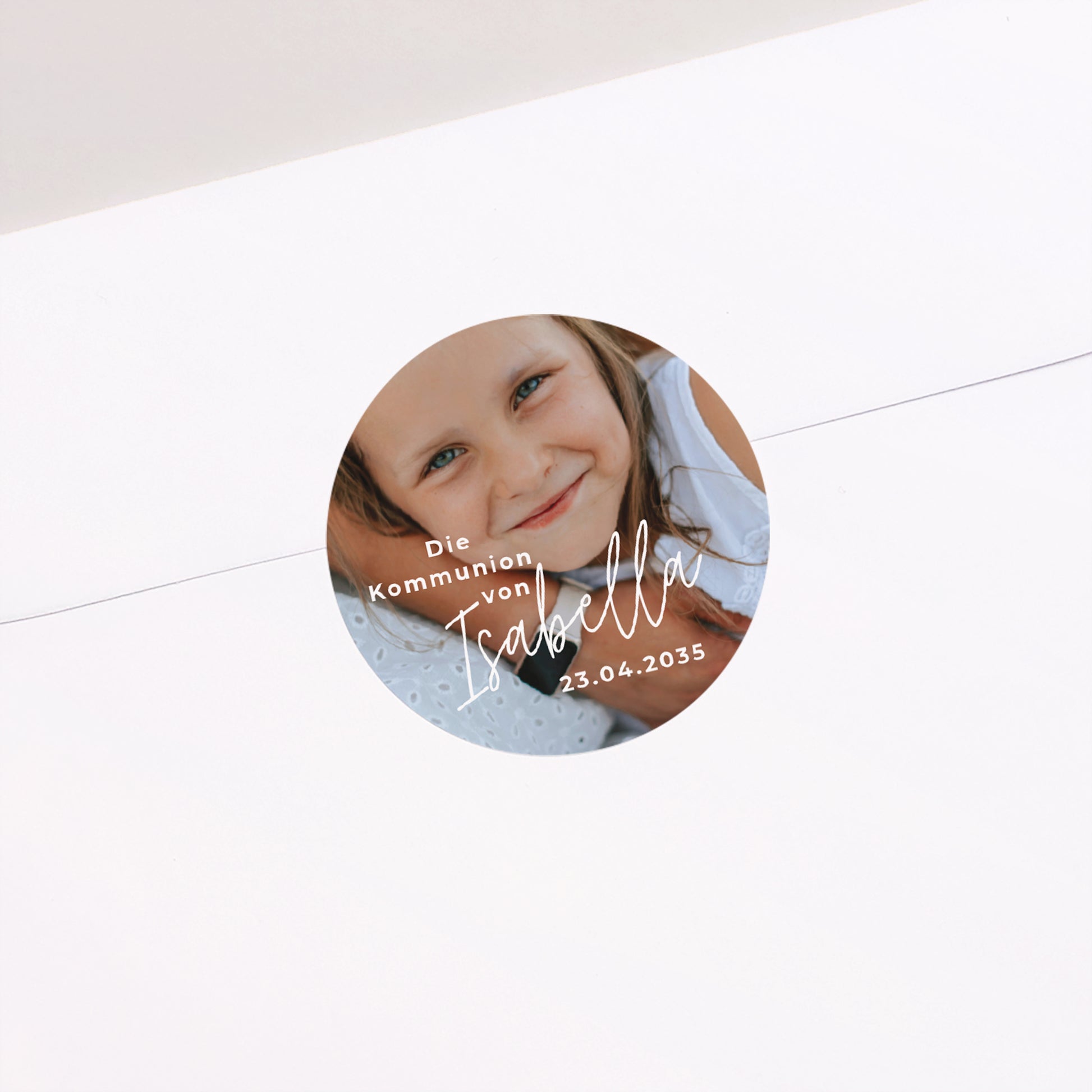 Sticker Kommunion Rund Die Melodie des Herzens foto N° 1