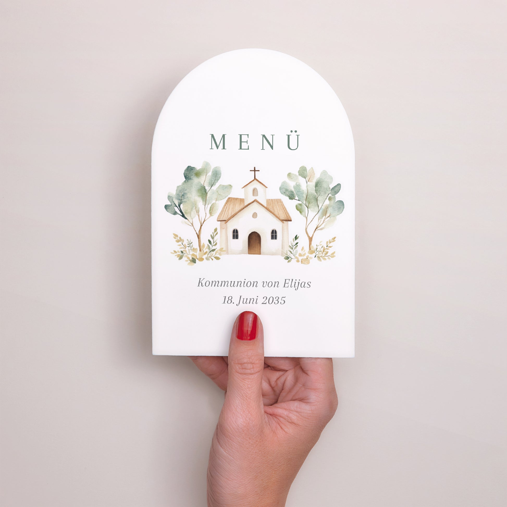 Menükarte Kommunion Arche Das Haus des Lichts foto N° 2