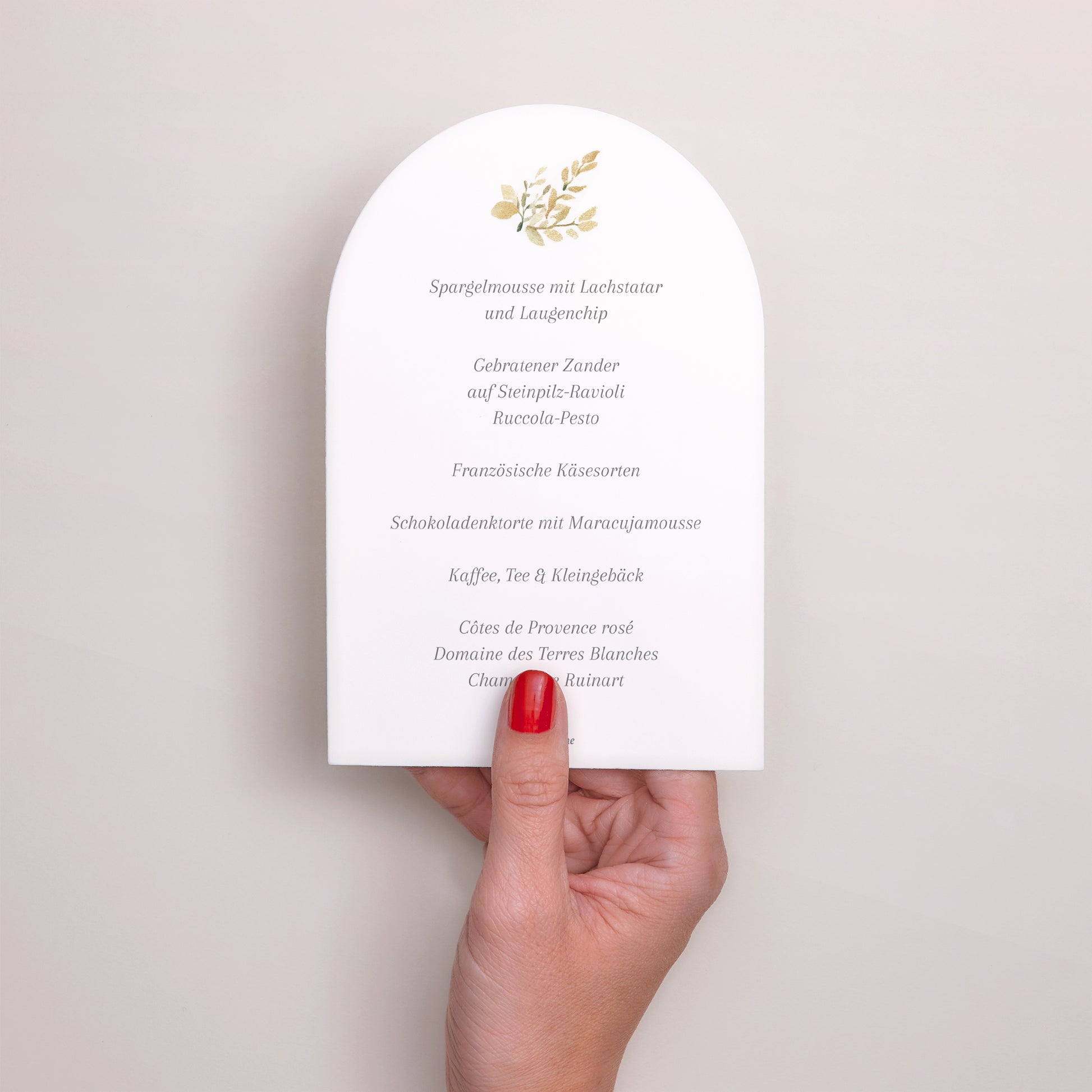 Menükarte Kommunion Arche Das Haus des Lichts foto N° 3