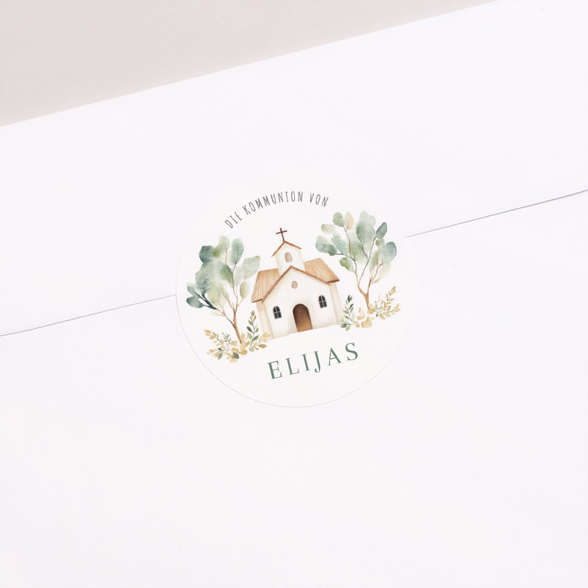 Sticker Kommunion Rund Das Haus des Lichts foto N° 1