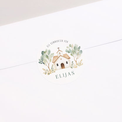 Sticker Kommunion Rund Das Haus des Lichts foto N° 1