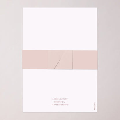 Einladungskarte Kommunion Banner, 2 Karten Goldene Rosen Segnung foto N° 5