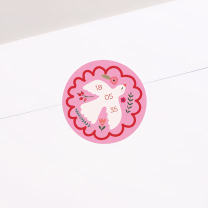 Sticker Kommunion Rund Sublimes Instant foto N° 1