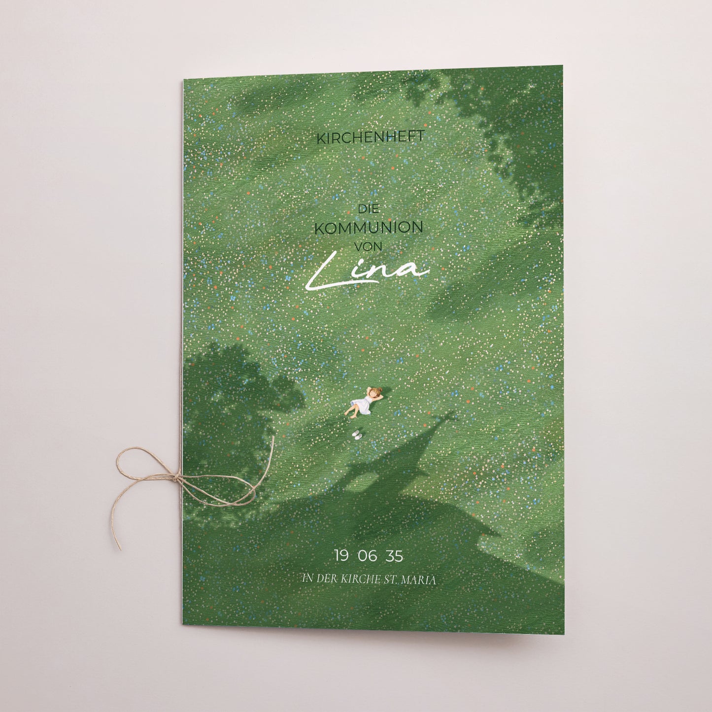 Kirchenheft Kommunion Doppelflügel Eine Kommunion im Gras foto N° 1