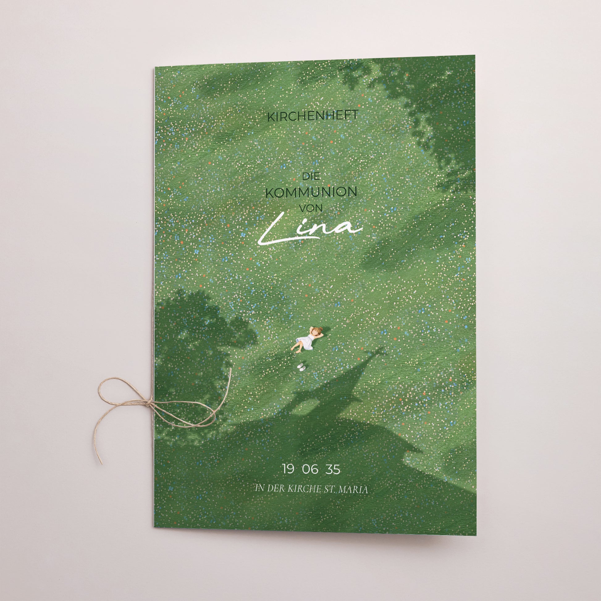 Kirchenheft Kommunion Doppelflügel Eine Kommunion im Gras foto N° 1