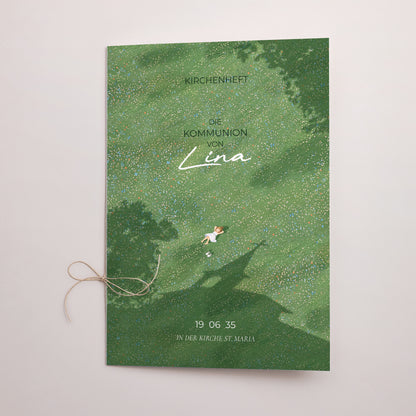 Kirchenheft Kommunion Doppelflügel Eine Kommunion im Gras foto N° 1