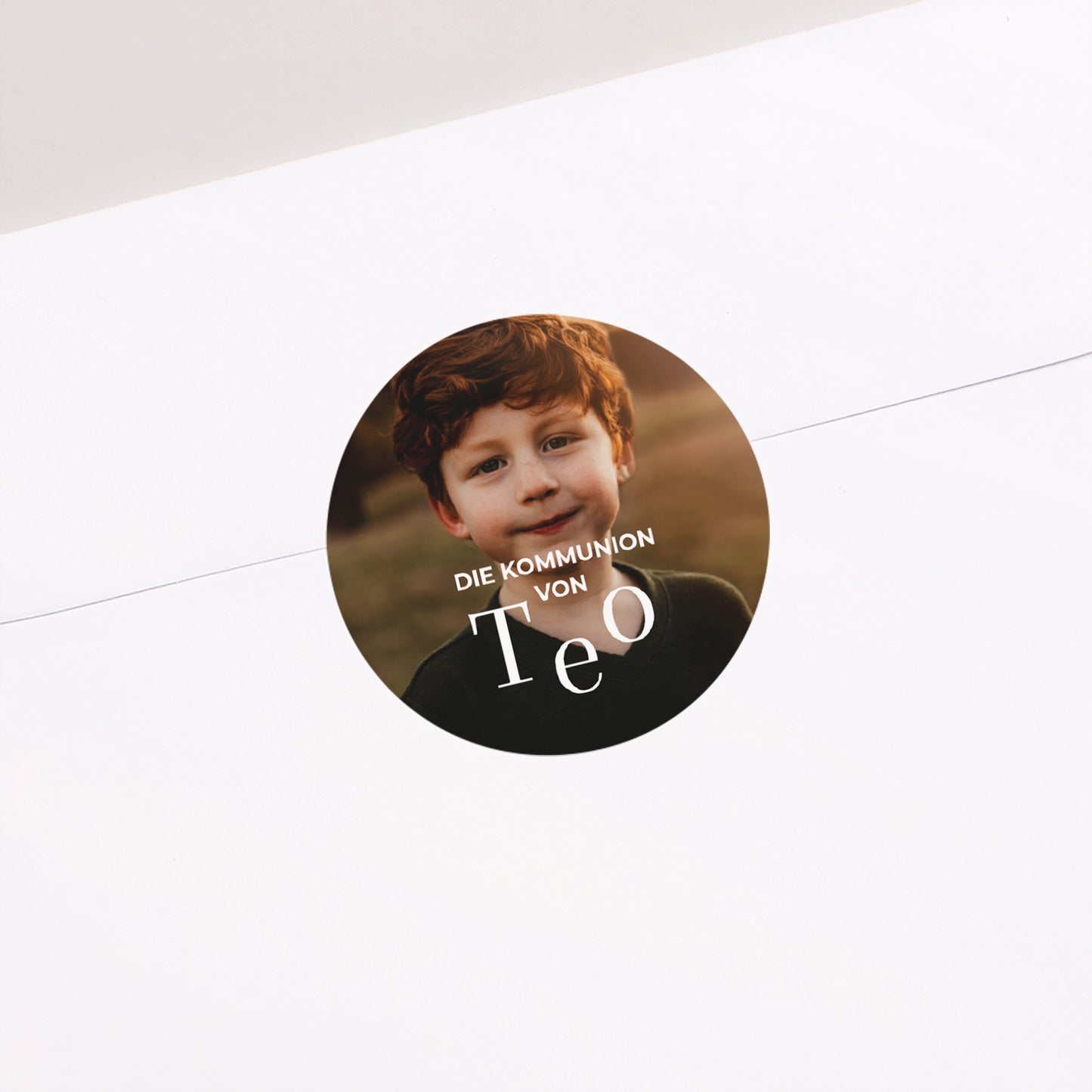 Sticker Kommunion Rund Der heilige Moment foto N° 1