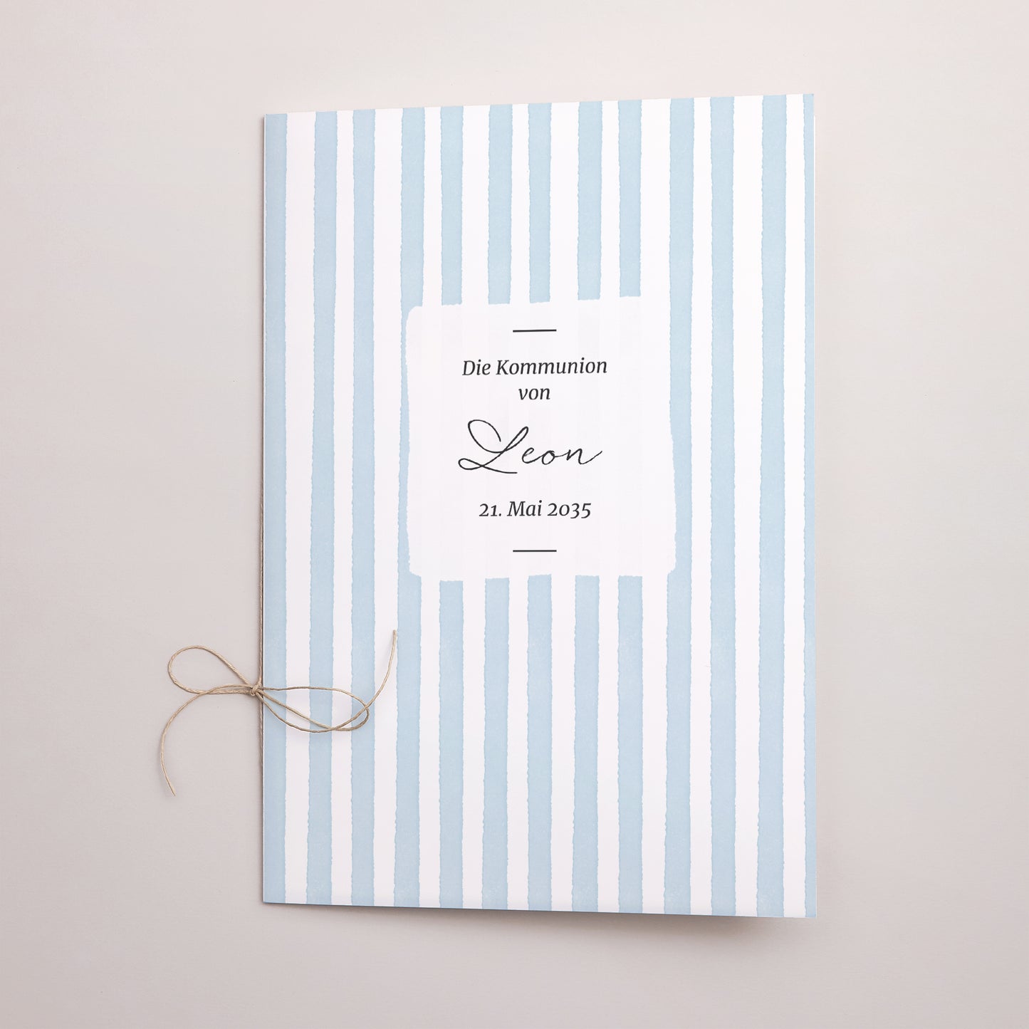 Kirchenheft Kommunion Doppelflügel Zwischen den blauen Linien foto N° 1