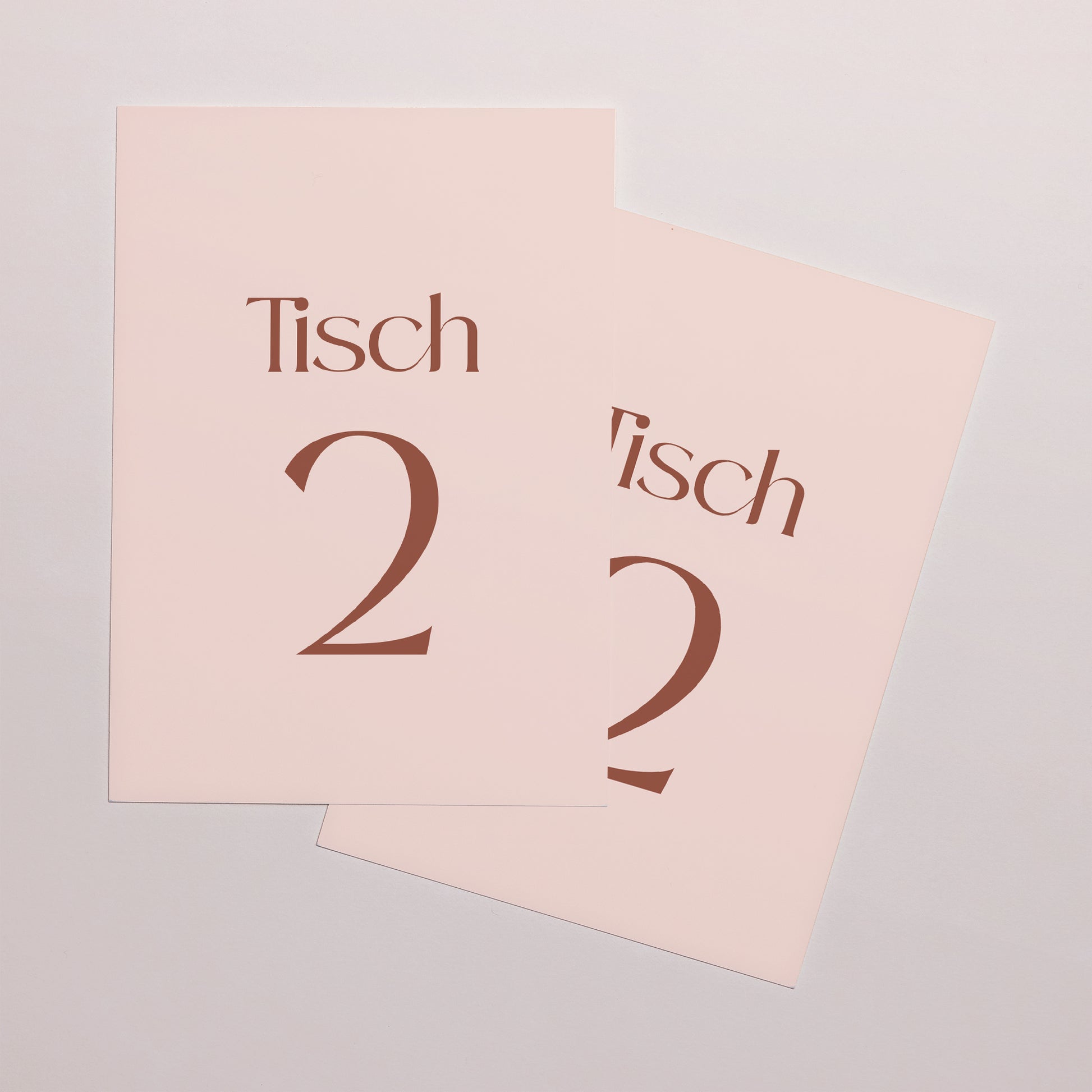 Tischnummern Hochzeit Rechteck Vereinte Linien foto N° 2