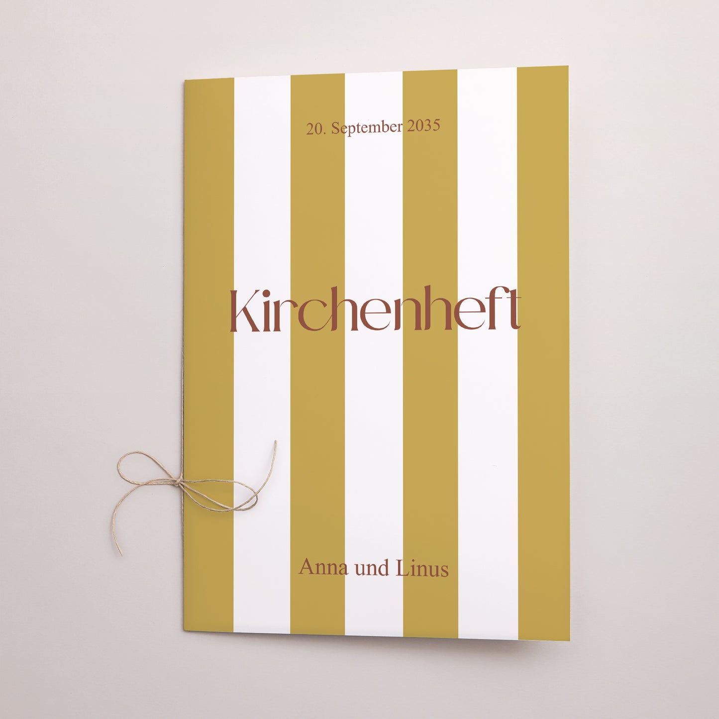 Kirchenheft Hochzeit Doppelflügel Vereinte Linien foto N° 1